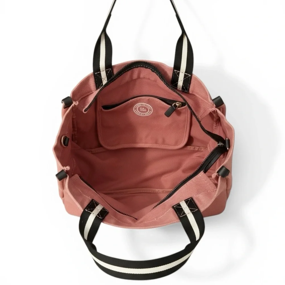 Marc Jacobs The Signet Medium Dusty Rose Canvas Tote Bag (EUC)